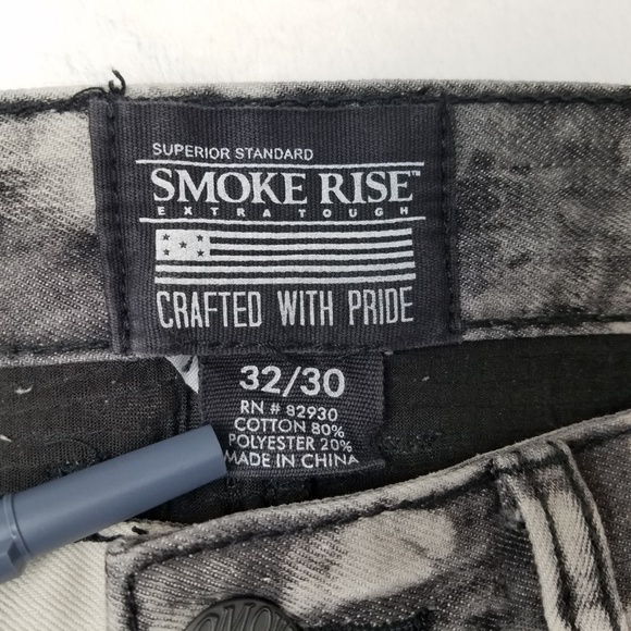 Smoke Rise Mens Jeans 32x3 Rip Zippers 